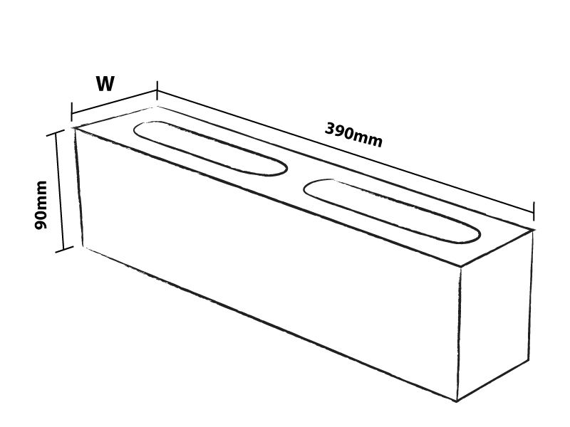 10CM Half High Block