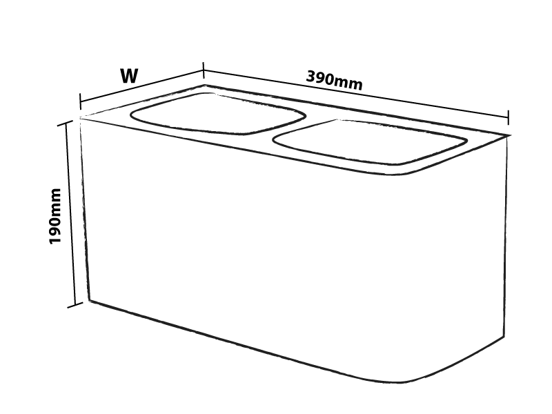 20CM Single Bullnose Block